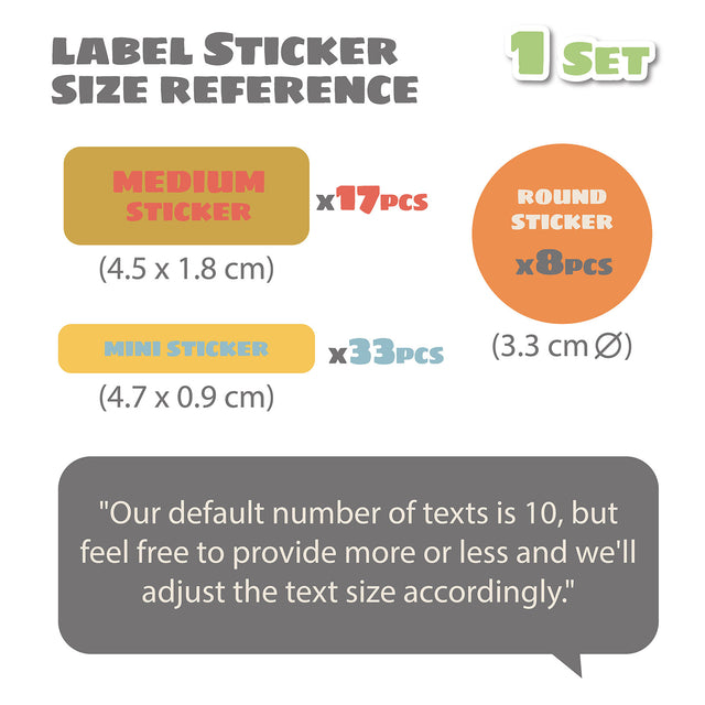 Custom Name Labels School Label Personalize Round Circle Rectangle Daycare Stickers Kids Sticker Waterproof | 58 116 174 232 290 labels - StickerBao Wheel Sticker Store