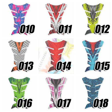 Motorcycle Tank Pad Anti Slip Shield Gas Tank Pad Protector Pattern Fish Bone - StickerBao Wheel Sticker Store
