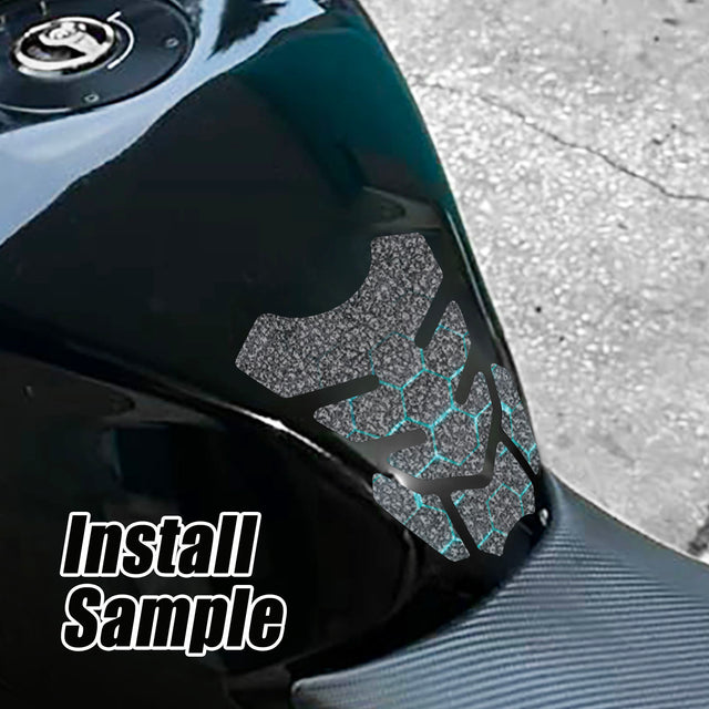 Motorcycle Tank Pad Anti Slip Shield Gas Tank Pad Protector Pattern Shield - StickerBao Wheel Sticker Store