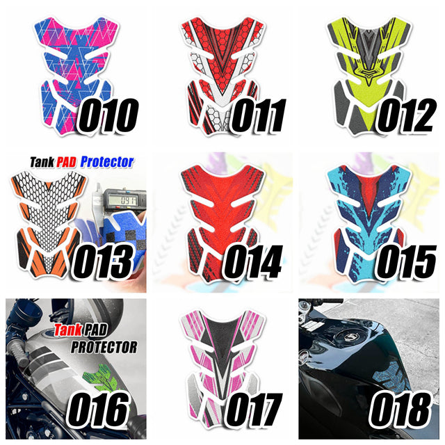Motorcycle Tank Pad Anti Slip Shield Gas Tank Pad Protector Pattern Shield - StickerBao Wheel Sticker Store