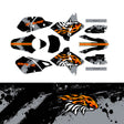 For Suzuki DRZ400 / SM 2000 2001 2002 2003 2004 2005 2006 2007 2008 2009 2010 2011 2012 2013 2014 2015 2016 2017 2018 2019 Motocoss MX Dirt Bike Fairing Wrap Sticker Graphic Vinyl Decal Radiator Shroud Front Rear Fender Low Fork Swing Panel Backgrounds Airbox Fashion Accessory Kit Set F02 Stickerbao