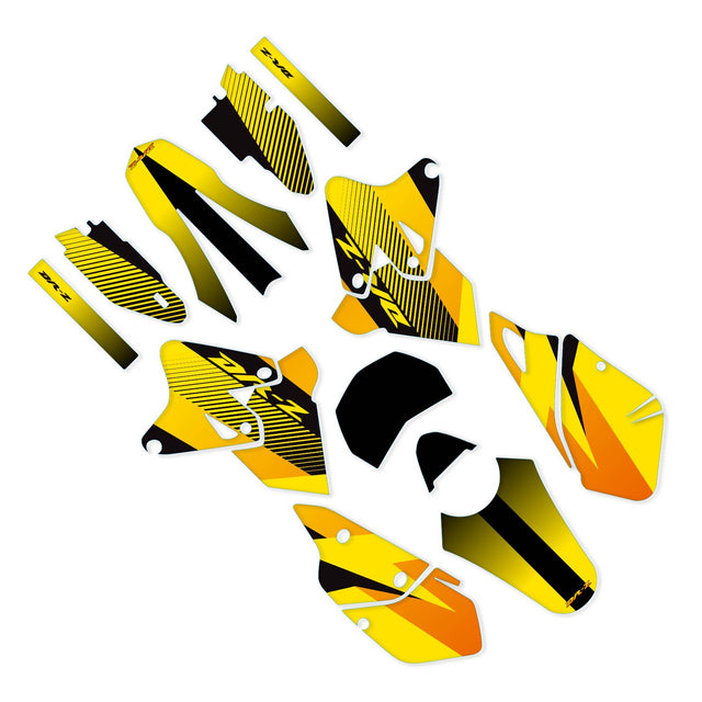 For Suzuki DRZ400 / SM 2000 2001 2002 2003 2004 2005 2006 2007 2008 2009 2010 2011 2012 2013 2014 2015 2016 2017 2018 2019 Motocoss MX Dirt Bike Fairing Wrap Sticker Graphic Vinyl Decal Radiator Shroud Front Rear Fender Low Fork Swing Panel Backgrounds Airbox Fashion Accessory Kit Set F04 Stickerbao