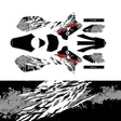 For Suzuki DRZ400 / SM 2000 2001 2002 2003 2004 2005 2006 2007 2008 2009 2010 2011 2012 2013 2014 2015 2016 2017 2018 2019 Motocoss MX Dirt Bike Fairing Wrap Sticker Graphic Vinyl Decal Radiator Shroud Front Rear Fender Low Fork Swing Panel Backgrounds Airbox Fashion Accessory Kit Set F10 Stickerbao