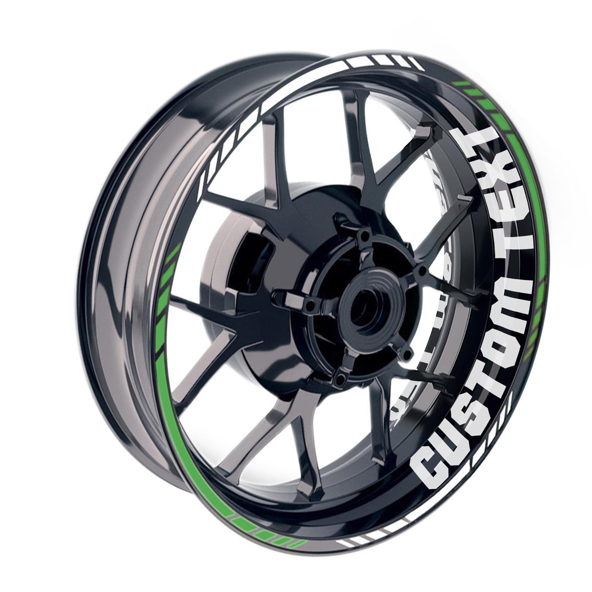 Inner rim 17 inch Rim Wheel Stickers SA01B Customized Logo & Edge Decal Stripes - StickerBao Wheel Sticker Store