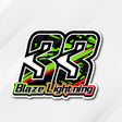 Customize your ride with our cool racing number stickers.