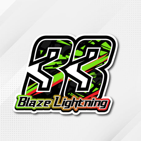 Customize your ride with our cool racing number stickers.