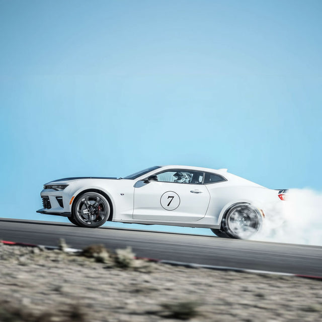 Calcomanía de vinilo con números de carreras de autocross personalizados, 2 piezas, círculo, palabras negras, fondo blanco, diámetro de 8 pulgadas, 10 pulgadas, 12 pulgadas, 15 pulgadas y 18 pulgadas