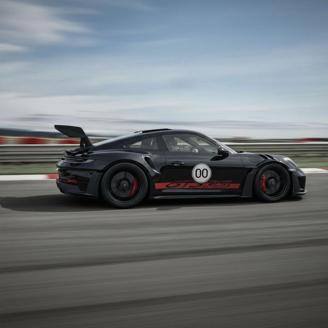 Calcomanía de vinilo con números de carreras de autocross personalizados, 2 piezas, círculo, palabras negras, fondo blanco, diámetro de 8 pulgadas, 10 pulgadas, 12 pulgadas, 15 pulgadas y 18 pulgadas