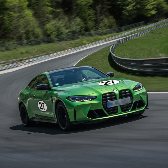 Custom Racing Number Stickers - Race Oval Number - STICKERBAO Track Day Gear (2 of set) - 006E