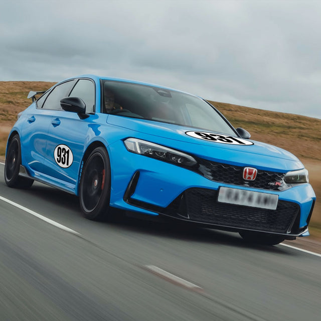 Custom Racing Number Stickers - Race Oval Number - Durable Track Day Decals (2 of set) - 006B