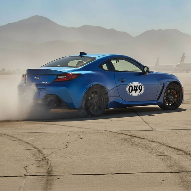 Custom Racing Number Stickers - Race Oval Number - Perfect for Track Days and Racing (Set of 2) - 006K