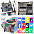 Custom Social Media Decals Instagram Tiktok Helmet User Name Stickers - StickerBao Wheel Sticker Store