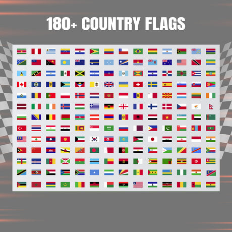 Bike Team Name Sticker with Country Flag Decal Personalized Customized Racing Track Car Bike Bicycle Kart Motorcycle (3 pcs.) 180+ flags - StickerBao Wheel Sticker Store