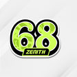 Race in style with our personalized racing number decals.