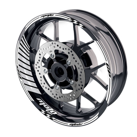 For Yamaha MT-09 Logo MOTO 17 inch Rim Wheel Stickers GP02 Stripes - StickerBao Wheel Sticker Store