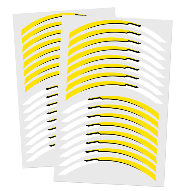 For Razor MX 500 650 Rim Wheel Stickers RR04W RAZ Rim Edge Tapes Front 16 inch Rear 14 inch - StickerBao Wheel Sticker Store