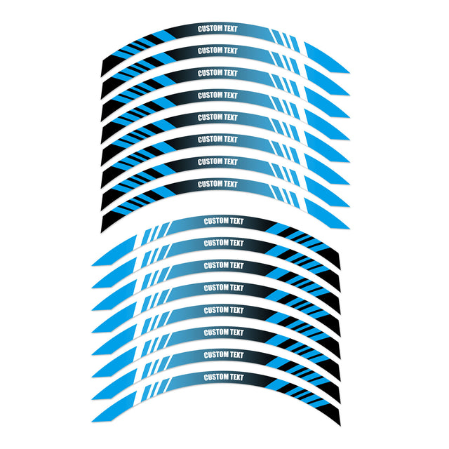 For Razor MX 350 400 RSF350 SX 125 350 12 inch Custom Rim Wheel Stickers SS07B Stripe Rim Edge Tapes - StickerBao Wheel Sticker Store