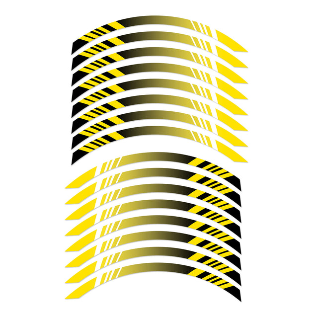 For Razor MX 500 650 Rim Wheel Stickers SS07B Stripe Rim Edge Tapes Front 16 inch Rear 14 inch - StickerBao Wheel Sticker Store