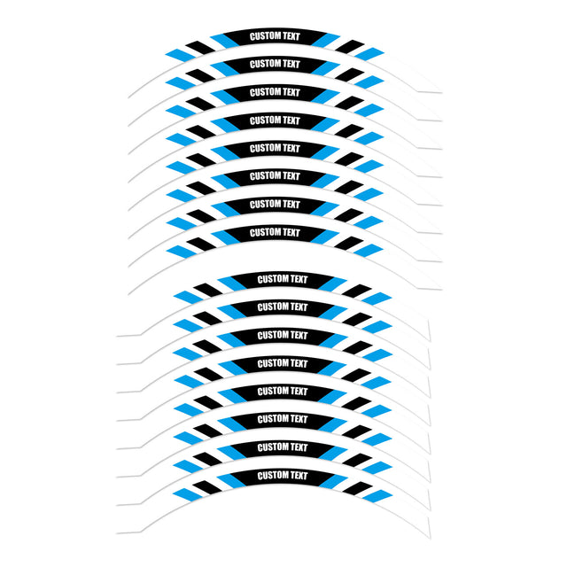 For Razor MX 350 400 RSF350 SX 125 350 12 inch Custom Rim Wheel Stickers SS08W Stripe Rim Edge Tapes - StickerBao Wheel Sticker Store
