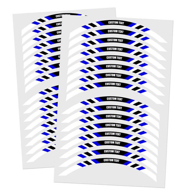 For Razor MX 350 400 RSF350 SX 125 350 12 inch Custom Rim Wheel Stickers SS08W Stripe Rim Edge Tapes - StickerBao Wheel Sticker Store