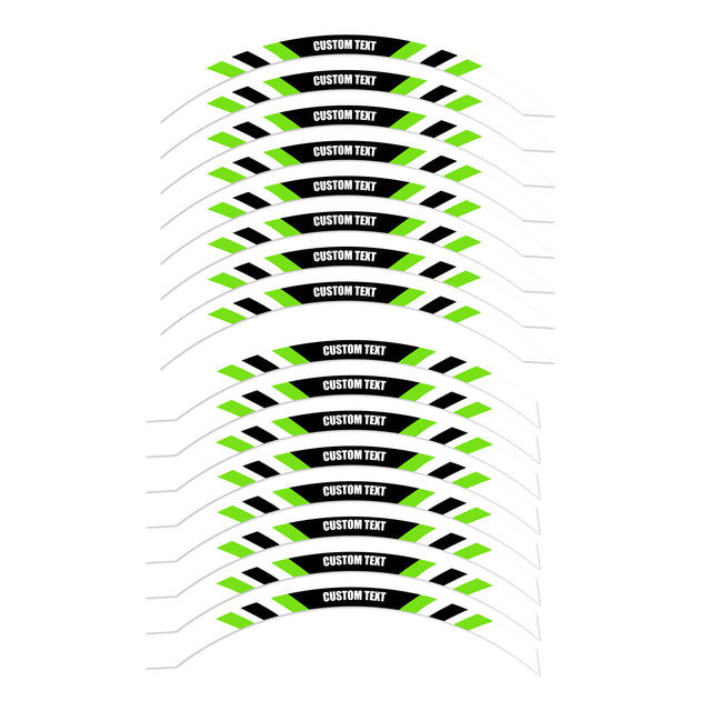 For Razor MX 350 400 RSF350 SX 125 350 12 inch Custom Rim Wheel Stickers SS08W Stripe Rim Edge Tapes - StickerBao Wheel Sticker Store