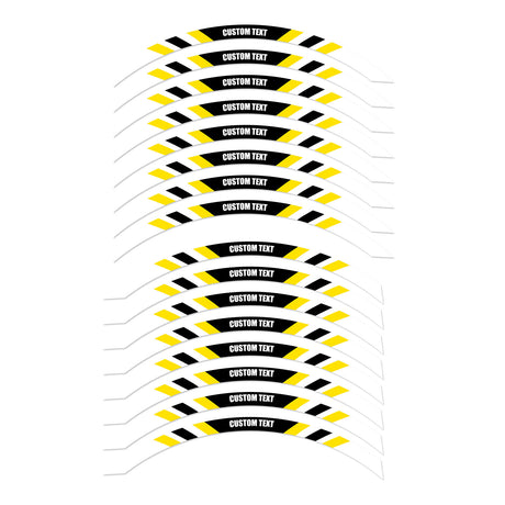 For Razor MX 350 400 RSF350 SX 125 350 12 inch Custom Rim Wheel Stickers SS08W Stripe Rim Edge Tapes - StickerBao Wheel Sticker Store