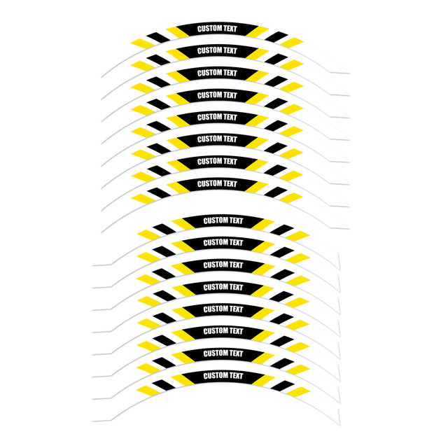 For Razor MX 350 400 RSF350 SX 125 350 12 inch Custom Rim Wheel Stickers SS08W Stripe Rim Edge Tapes - StickerBao Wheel Sticker Store