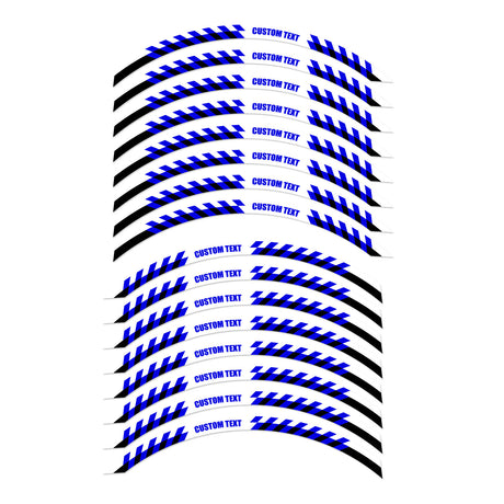 For Razor MX 350 400 RSF350 SX 125 350 12 inch Custom Rim Wheel Stickers SS09B Stripe Rim Edge Tapes - StickerBao Wheel Sticker Store