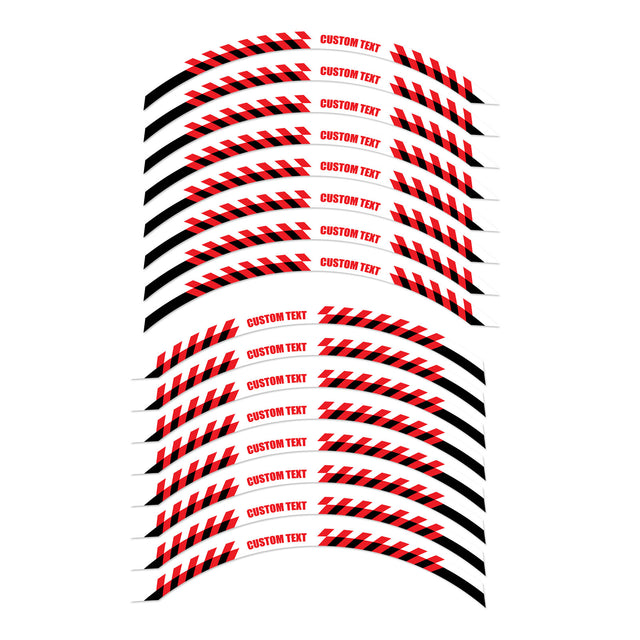 For Razor MX 350 400 RSF350 SX 125 350 12 inch Custom Rim Wheel Stickers SS09B Stripe Rim Edge Tapes - StickerBao Wheel Sticker Store