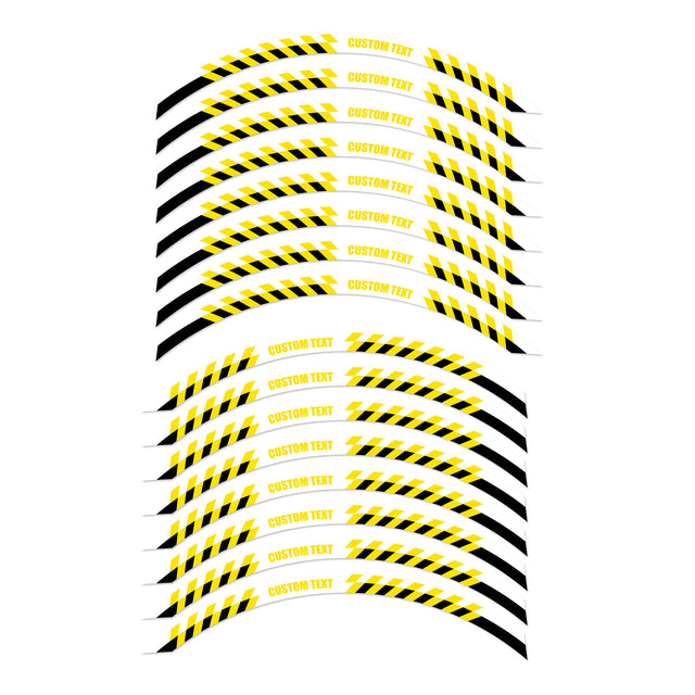 For Razor MX 350 400 RSF350 SX 125 350 12 inch Custom Rim Wheel Stickers SS09B Stripe Rim Edge Tapes - StickerBao Wheel Sticker Store