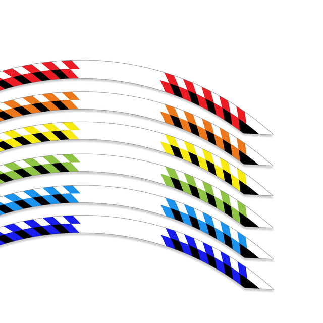 For Razor RSF650 SX500 14 inch Rim Wheel Stickers SS09B Stripe Rim Edge Tapes - StickerBao Wheel Sticker Store