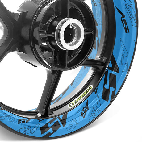 For Suzuki SV Logo SV1000 SV650 SV650X 17 inch Rim Wheel Stickers TA001 Whole Rim Decal - StickerBao Wheel Sticker Store