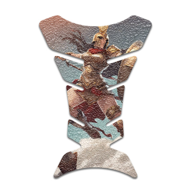 Motorcycle Tank Protectors Tank Pad Gas Anti Slip Pattern Fish Bone Vintage Wave - StickerBao Wheel Sticker Store