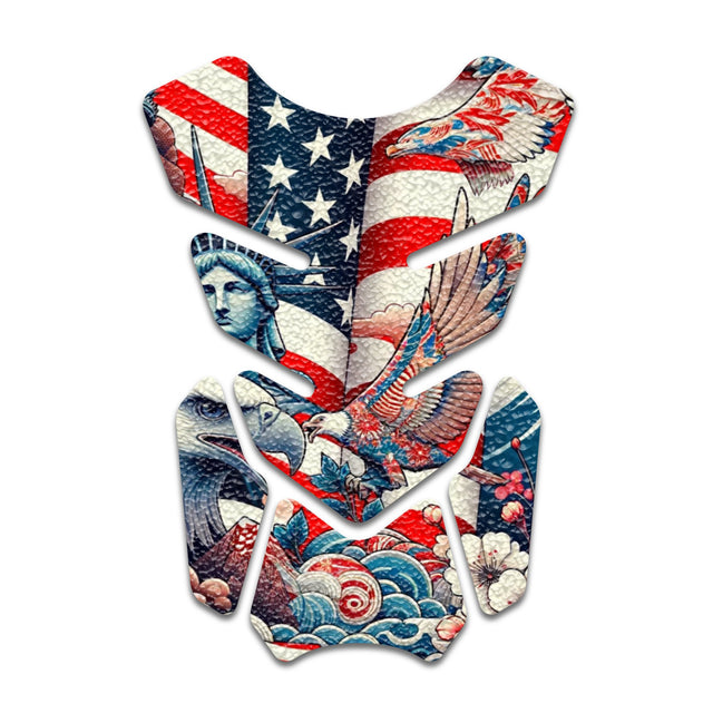 Motorcycle Tank Protectors Gas Tank Pad Shield Anti Slip Pattern Abstract Anime