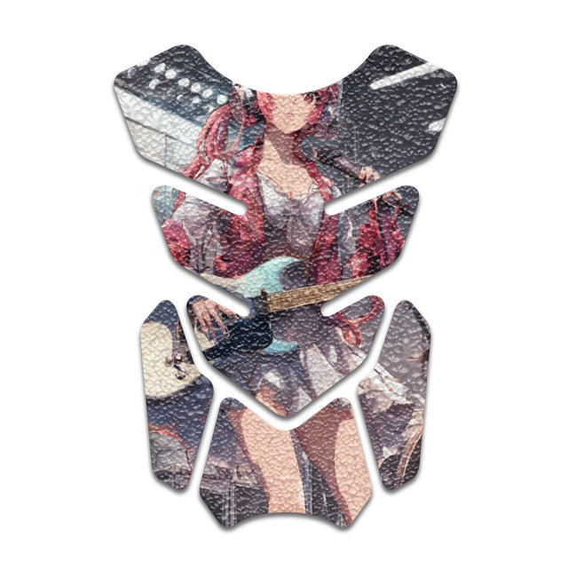Motorcycle Tank Protectors Gas Tank Pad Shield Anti Slip Pattern Anime Artistic