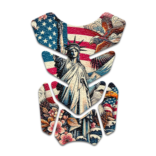 Motorcycle Tank Protectors Gas Tank Pad Shield Anti Slip Pattern Abstract Anime
