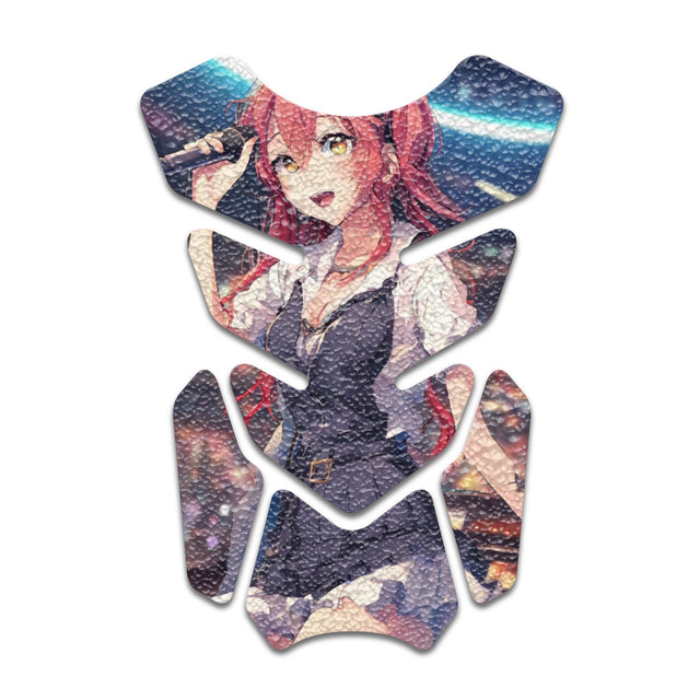Motorcycle Tank Protectors Gas Tank Pad Shield Anti Slip Pattern Anime Artistic