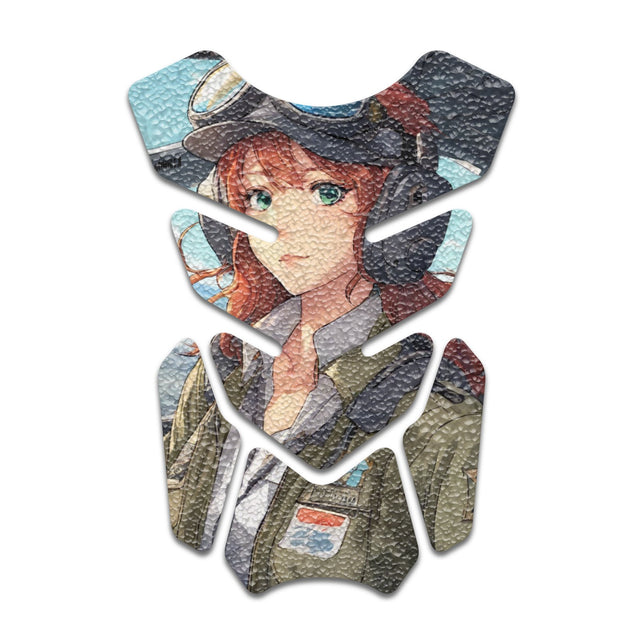 Motorcycle Tank Protectors Gas Tank Pad Shield Anti Slip Pattern Anime Artistic