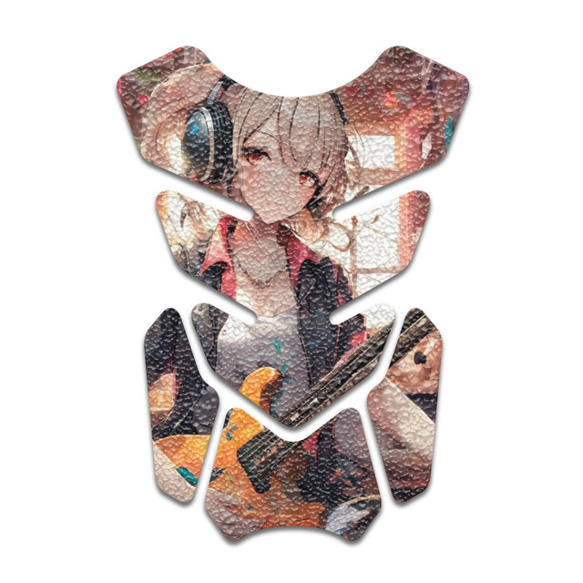 Motorcycle Tank Protectors Gas Tank Pad Shield Anti Slip Pattern Anime Artistic