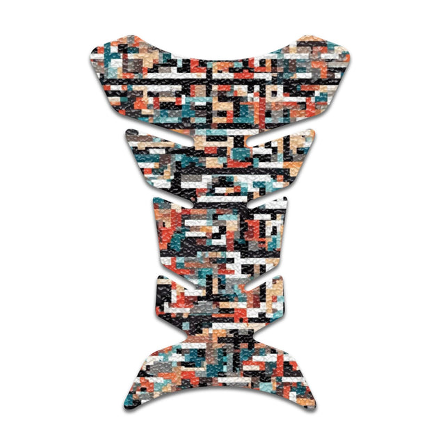 Motorcycle Tank Protectors Tank Pad Gas Anti Slip Pattern Fish Bone Abstract Anime