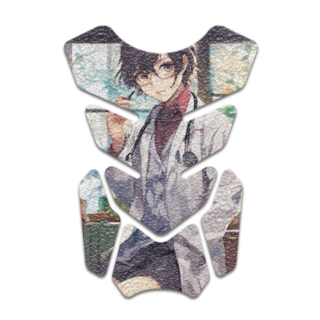 Motorcycle Tank Protectors Gas Tank Pad Shield Anti Slip Pattern Anime Artistic