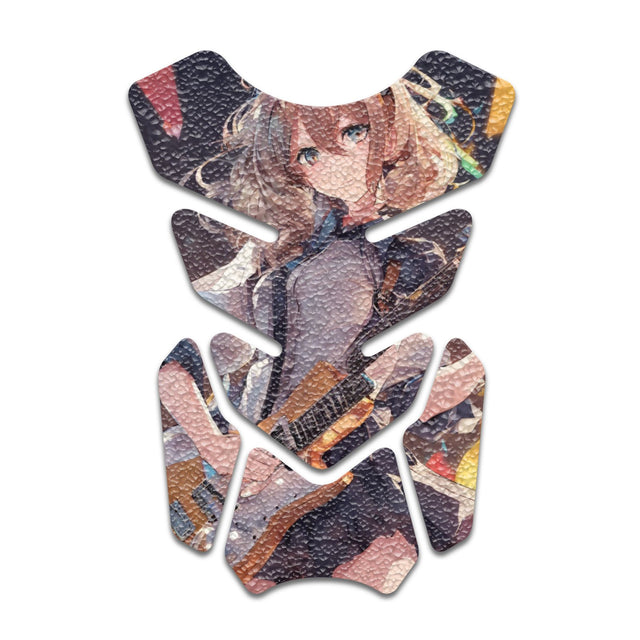 Motorcycle Tank Protectors Gas Tank Pad Shield Anti Slip Pattern Anime Artistic