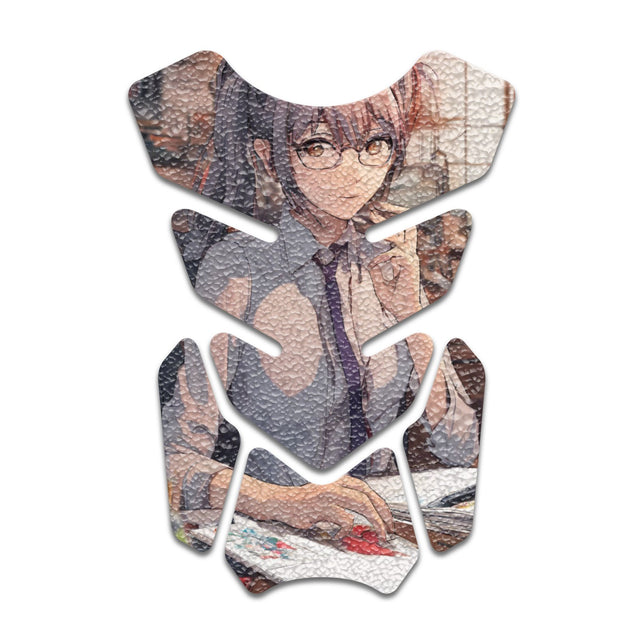 Motorcycle Tank Protectors Gas Tank Pad Shield Anti Slip Pattern Anime Artistic