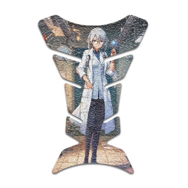 Motorcycle Tank Protectors Tank Pad Gas Anti Slip Pattern Fish Bone Anime Artistic