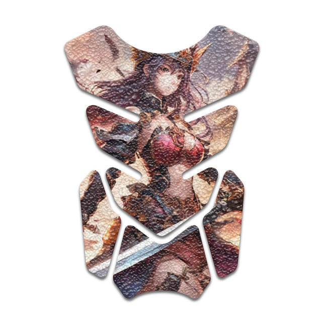 Motorcycle Tank Protectors Gas Tank Pad Shield Anti Slip Pattern Anime Artistic