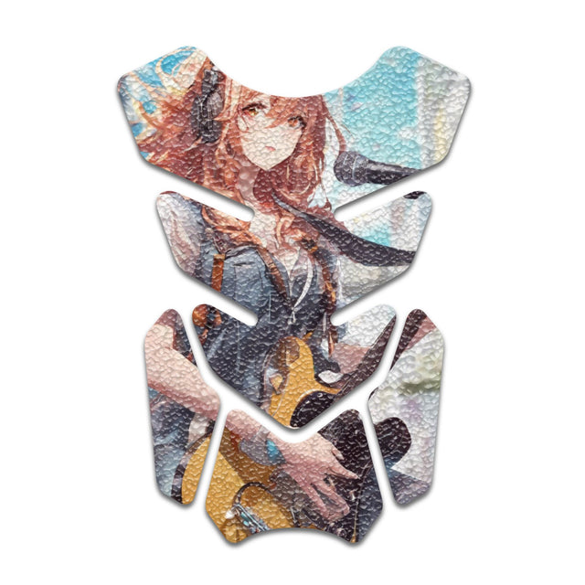 Motorcycle Tank Protectors Gas Tank Pad Shield Anti Slip Pattern Anime Artistic