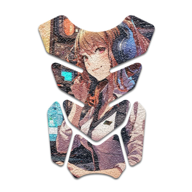 Motorcycle Tank Protectors Gas Tank Pad Shield Anti Slip Pattern Abstract Anime