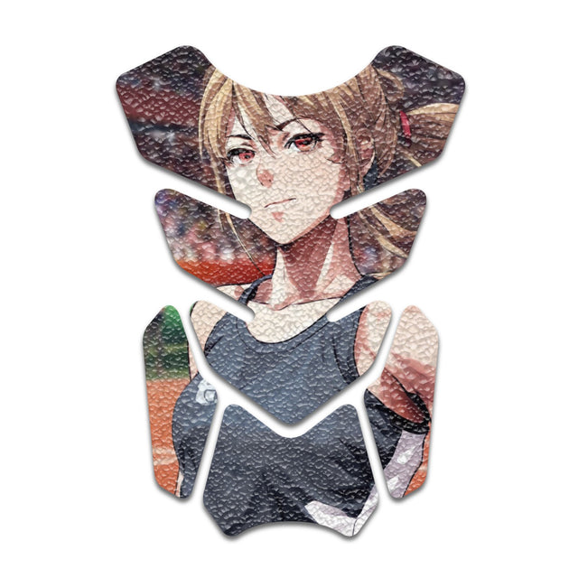 Motorcycle Tank Protectors Gas Tank Pad Shield Anti Slip Pattern Anime Artistic