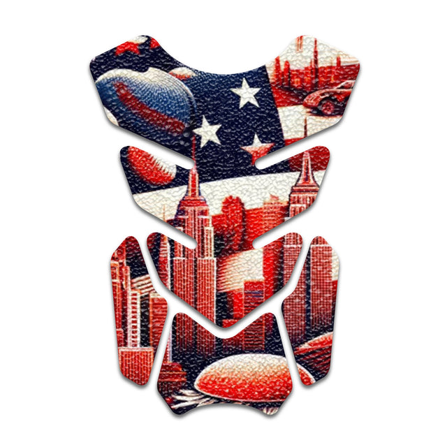 Motorcycle Tank Protectors Gas Tank Pad Shield Anti Slip Pattern Abstract Anime