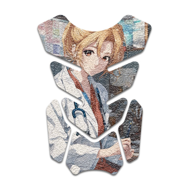 Motorcycle Tank Protectors Gas Tank Pad Shield Anti Slip Pattern Abstract Anime